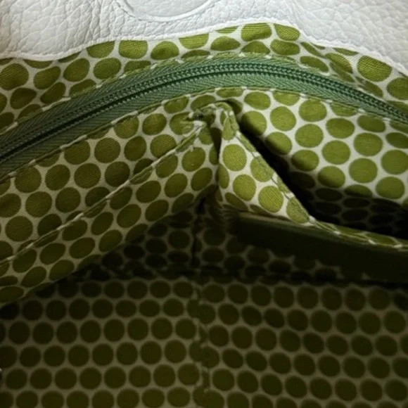 Brighton Y2K Rainbow Stitch Off White Pebbled Leather Shoulder Bag - Picture 8 of 10